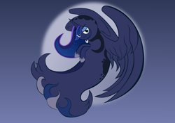 Size: 1240x877 | Tagged: safe, artist:alixnight, princess luna, alicorn, pony, a hearth's warming tail, moon, solo, spirit of hearth's warming yet to come, vector