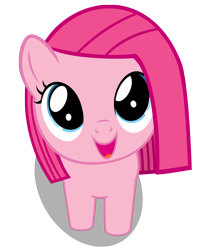 Size: 2384x3000 | Tagged: safe, artist:coldbologna, pinkie pie, earth pony, pony, cute, cuteamena, daaaaaaaaaaaw, diapinkes, filly, filly pinkie pie, high res, hnnng, pinkamena diane pie, simple background, solo, transparent background, vector