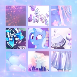 Size: 1280x1280 | Tagged: safe, artist:softyshy, derpibooru import, trixie, pony, collage, moodboard