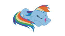 Size: 1120x630 | Tagged: safe, rainbow dash, pegasus, pony, animated, simple background, sleeping, sleepy, sleepydash, solo, transparent background