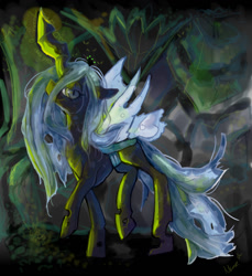 Size: 1100x1200 | Tagged: safe, artist:staticdragon1, queen chrysalis, changeling, changeling queen, female, solo