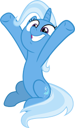 Size: 5881x10000 | Tagged: safe, artist:brotaraft, derpibooru import, trixie, pony, unicorn, a horse shoe-in, .ai available, .svg available, absurd resolution, cute, diatrixes, female, mare, simple background, smiling, solo, transparent background, vector