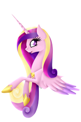 Size: 1000x1500 | Tagged: safe, artist:lekademon, princess cadance, alicorn, pony, bust, colored pupils, smiling, solo