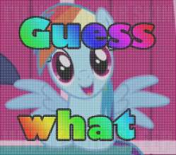 Size: 249x219 | Tagged: safe, screencap, rainbow dash, pegasus, pony, the ticket master, fail, modern art, optical illusion, solo