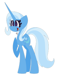 Size: 1242x1600 | Tagged: safe, artist:midori-kiwa-art, derpibooru import, trixie, pony, unicorn, happy, smiling, solo, vector