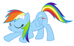 Size: 699x435 | Tagged: safe, artist:selecteddash, rainbow dash, pegasus, pony, simple background, vector, white background