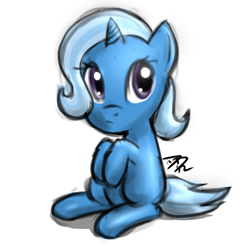 Size: 500x500 | Tagged: safe, artist:atticus83, derpibooru import, trixie, pony, unicorn, female, filly, mare, solo, younger