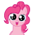 Size: 1500x1500 | Tagged: safe, artist:qq-incorperated, pinkie pie, earth pony, pony, bright eyed, simple background, stare, transparent background, vector