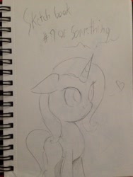 Size: 960x1280 | Tagged: safe, artist:manfartwish, derpibooru import, trixie, pony, unicorn, female, mare, monochrome, sketch, solo, traditional art