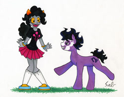 Size: 900x703 | Tagged: safe, artist:goneko, pinkie pie, crossover, gamzee makara, homestuck, ponified, species swap, trollified