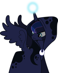 Size: 3961x5000 | Tagged: safe, artist:dashiesparkle, princess luna, alicorn, pony, a hearth's warming tail, magic, simple background, solo, spirit of hearth's warming yet to come, transparent background