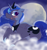 Size: 1861x1993 | Tagged: safe, artist:monon0, princess luna, alicorn, pony, cloud, floppy ears, moon, moonbutt, plot, prone, solo