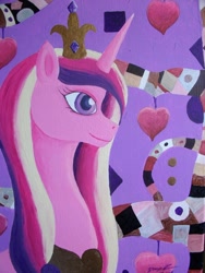 Size: 1024x1365 | Tagged: safe, artist:thunessey, princess cadance, alicorn, pony, modern art, nouveau, solo