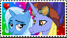 Size: 99x56 | Tagged: safe, artist:stampsineed, derpibooru import, hoo'far, trixie, pony, deviantart stamp, female, male, shipping, stamp, straight, trixfar