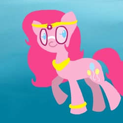 Size: 500x500 | Tagged: safe, pinkie pie, earth pony, pony, feferi peixes, female, homestuck, mare, pink coat, pink mane, solo
