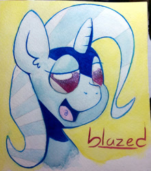 Size: 600x679 | Tagged: artist needed, safe, derpibooru import, trixie, pony, unicorn, female, mare, portrait, solo, traditional art