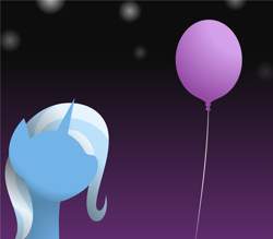 Size: 1636x1435 | Tagged: safe, artist:zacatron94, derpibooru import, trixie, pony, unicorn, balloon, female, mare, minimalist, solo