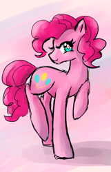 Size: 900x1398 | Tagged: safe, artist:edahi, pinkie pie, earth pony, pony, female, mare, smiling, solo