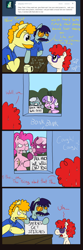 Size: 744x2236 | Tagged: safe, cheerilee, diamond tiara, pinkie pie, silver spoon, twist, oc, earth pony, pony, comic, hate mail for twist, police