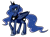 Size: 1024x766 | Tagged: safe, artist:adrik-the-bat, princess luna, alicorn, pony, simple background, solo, transparent background