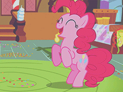 Size: 245x185 | Tagged: safe, pinkie pie, earth pony, pony, animated, balloon, blowing up balloons, female, mare, opening