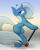 Size: 1024x1269 | Tagged: safe, artist:blvckmagic, derpibooru import, trixie, pony, unicorn, female, mare, pose, solo, staff