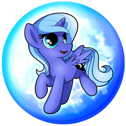 Size: 2539x2539 | Tagged: safe, artist:flamevulture17, princess luna, alicorn, pony, filly, solo, woona, younger