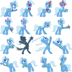 Size: 1054x1064 | Tagged: safe, artist:jeatz-axl, derpibooru import, trixie, pony, unicorn, magic duel, alicorn amulet, female, glowing eyes, grin, mare, simple background, solo, transparent background, vector