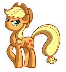 Size: 852x938 | Tagged: safe, artist:ufocookiez, applejack, earth pony, pony, angry, simple background, solo, transparent background