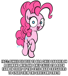 Size: 1024x1148 | Tagged: safe, artist:derkrazykraut, pinkie pie, earth pony, pony, headcanon, rock farm, trivia