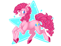 Size: 1157x874 | Tagged: safe, artist:buljong, pinkie pie, earth pony, pony, blushing, happy, smiling