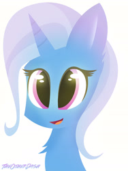 Size: 2448x3264 | Tagged: safe, artist:theotherdash, derpibooru import, trixie, pony, unicorn, cute, female, mare, portrait, simple background, solo, white background