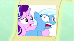 Size: 739x415 | Tagged: safe, derpibooru import, edit, edited screencap, screencap, starlight glimmer, trixie, pony