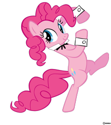 Size: 1000x1133 | Tagged: safe, artist:kuren247, pinkie pie, earth pony, pony, bipedal, simple background, snagglepuss, transparent background, vector