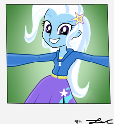 Size: 400x435 | Tagged: safe, artist:lisan1997, derpibooru import, trixie, equestria girls, selfie, solo