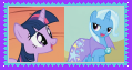 Size: 120x64 | Tagged: safe, artist:kittyjewelpet78, derpibooru import, trixie, twilight sparkle, pony, deviantart stamp, female, lesbian, shipping, stamp, twixie