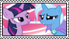 Size: 99x57 | Tagged: safe, artist:demonspaceboy, derpibooru import, trixie, twilight sparkle, pony, deviantart stamp, female, lesbian, shipping, stamp, twixie