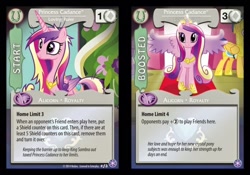 Size: 744x520 | Tagged: safe, flash sentry, princess cadance, alicorn, pony, ccg, crystal games, enterplay