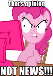 Size: 434x615 | Tagged: safe, pinkie pie, earth pony, pony, computer, female, image macro, mare, pink coat, pink mane, reaction image