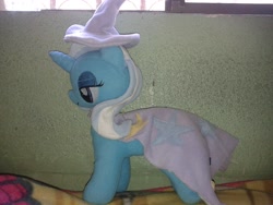 Size: 2048x1536 | Tagged: artist needed, safe, derpibooru import, trixie, pony, unicorn, female, irl, mare, photo, plushie, solo