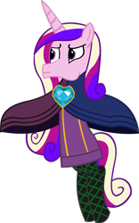 Size: 833x1335 | Tagged: safe, artist:jewelsfriend, princess cadance, alicorn, pony, bipedal, crossover, fi, hyrule warriors, simple background, the legend of zelda, the legend of zelda: skyward sword, transparent background, vector