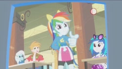 Size: 1024x577 | Tagged: safe, derpibooru import, screencap, big macintosh, dj pon-3, rainbow dash, trixie, vinyl scratch, equestria girls, equestria girls (movie), watermark