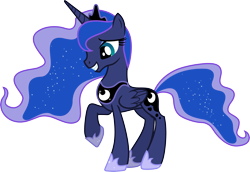 Size: 5000x3449 | Tagged: safe, artist:weegeestareatyou, princess luna, alicorn, pony, .svg available, simple background, solo, transparent background, vector