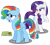 Size: 5938x5340 | Tagged: safe, artist:austiniousi, rainbow dash, rarity, pegasus, pony, unicorn, absurd resolution, alternate hairstyle, female, heart, heart eyes, hilarious in hindsight, lesbian, rainbow fash, raridash, shipping, simple background, transparent background, vector, wingding eyes