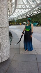 Size: 540x960 | Tagged: safe, artist:apple bunny, queen chrysalis, human, cosplay, irl, irl human, photo