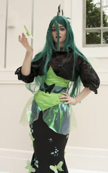 Size: 500x800 | Tagged: safe, artist:flying-fox, artist:frauleinninja, queen chrysalis, human, cosplay, irl, irl human, photo