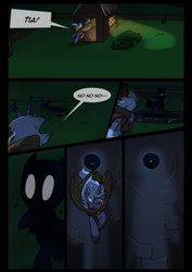 Size: 1240x1754 | Tagged: safe, artist:lunarcakez, princess luna, alicorn, pony, comic:the origins of hollow shades, comic, crying, well, younger