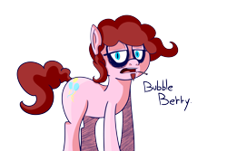 Size: 6000x4000 | Tagged: safe, artist:extradan, bubble berry, pinkie pie, earth pony, pony, absurd resolution, facial hair, rule 63, simple background, transparent background