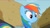 Size: 1344x756 | Tagged: safe, screencap, rainbow dash, pegasus, pony, the mysterious mare do well, blue coat, female, mare, multicolored mane, solo, youtube caption