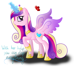 Size: 3202x2920 | Tagged: safe, artist:dianlie, princess cadance, alicorn, pony, heart, high res, simple background, solo, transparent background